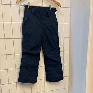 🎿 Like new! Patagonia Kids navy ski pants, adjustable waist